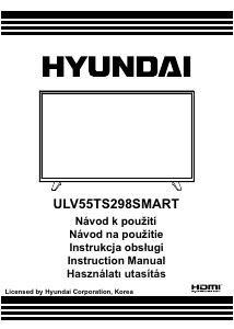 Návod Hyundai ULV55TS298SMART LED televízor