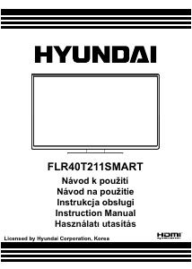 Návod Hyundai FLR40T211SMART LED televízor