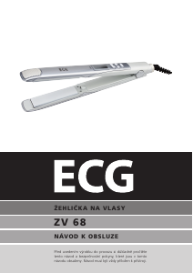 Manuál ECG ZV 68 Žehlička na vlasy