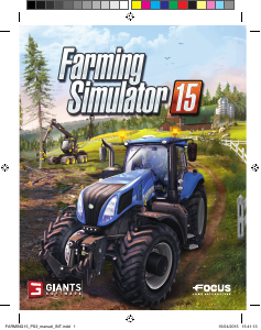 Manual Sony PlayStation 3 Farming Simulator 15 Game