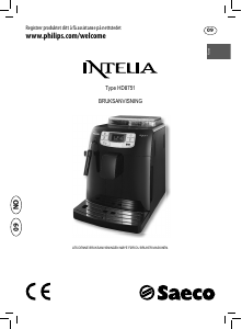 Bruksanvisning Philips Saeco HD8751 Intelia Espressomaskin