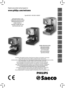Manual de uso Philips Saeco HD8327 Máquina de café espresso