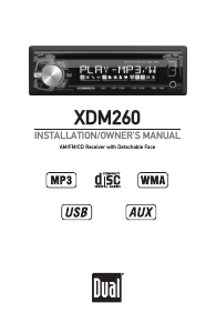 Bruksanvisning Dual XDM260 Bilradio
