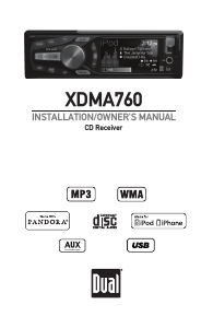 Bruksanvisning Dual XDMA760 Bilradio