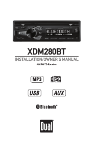 Bruksanvisning Dual XDM280BT Bilradio