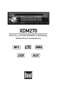 Handleiding Dual XDM270 Autoradio