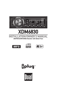 Bruksanvisning Dual XDM6830 Bilradio