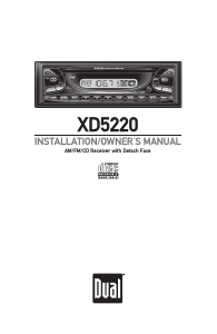 Bruksanvisning Dual XD5220 Bilradio