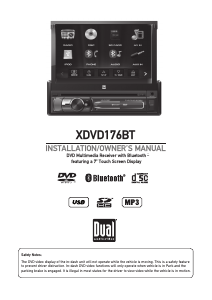 Handleiding Dual XDVD176BT Autoradio