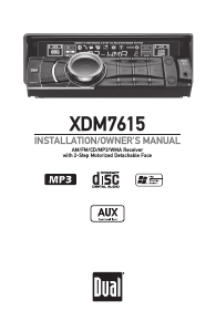 Bruksanvisning Dual XDM7615 Bilradio