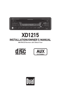 Bruksanvisning Dual XD1215 Bilradio