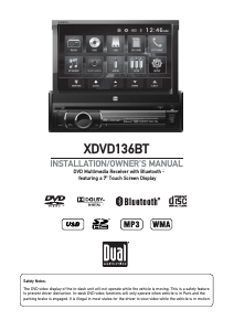 Handleiding Dual XDVD136BT Autoradio