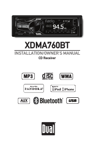 Bruksanvisning Dual XDMA760BT Bilradio