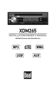 Handleiding Dual XDM265 Autoradio