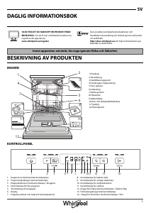 Bruksanvisning Whirlpool WUC 3C24 F X Diskmaskin