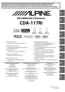 Handleiding Alpine CDA-117Ri Autoradio