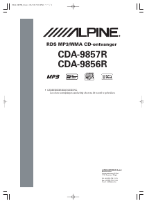 Handleiding Alpine CDA-9856R Autoradio