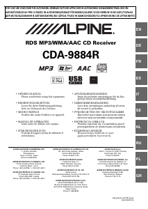 Handleiding Alpine CDA-9884R Autoradio