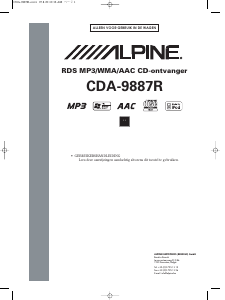 Handleiding Alpine CDA-9887R Autoradio