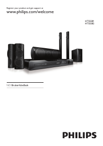 Bruksanvisning Philips HTS5582 Hjemmeteatersystem