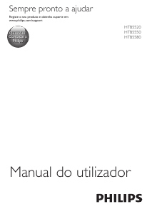 Manual Philips HTB5580G Sistemas de cinema em casa