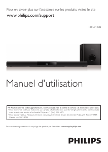 Mode d’emploi Philips HTL3110B Système home cinéma