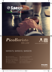 Brugsanvisning Saeco SM5573 PicoBaristo Deluxe Espressomaskine