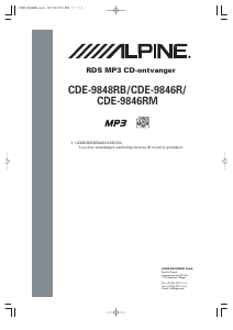 Handleiding Alpine CDE-9848RB Autoradio