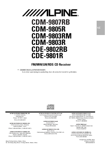 Handleiding Alpine CDM-9807RB Autoradio