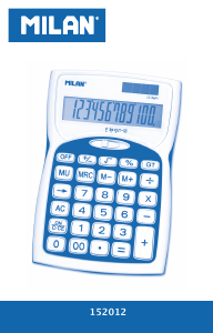 Manual Milan 152012BL Calculadora