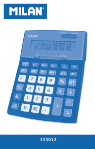 Manual Milan 153012BL Calculadora