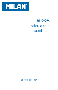 Manuale Milan 159005BL Calcolatrice