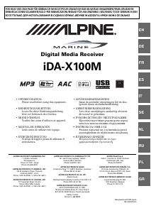 Handleiding Alpine iDA-X100M Autoradio