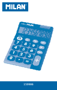 Instrukcja Milan 159906TM Kalkulator