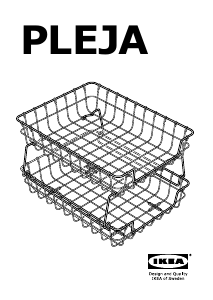 मैनुअल IKEA PLEJA डेस्क ऑर्गेनाइज़र
