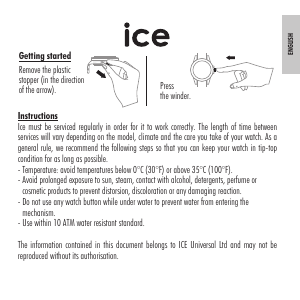 Bruksanvisning Ice Watch ICE glam colour Armbandsur