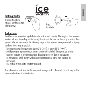 Bruksanvisning Ice Watch ICE princess Armbandsur