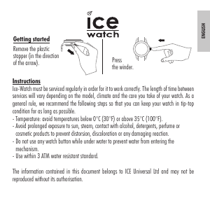 Manual Ice Watch ICE time Watch