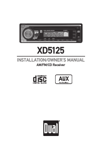 Manual Dual XD5125 Car Radio