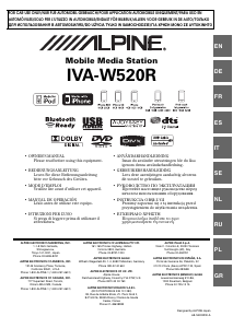 Handleiding Alpine IVA-W520R Autoradio