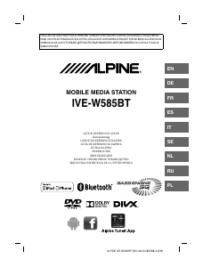 Handleiding Alpine IVE-W585BT Autoradio