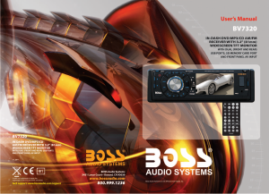 Bruksanvisning Boss BV7320 Bilradio