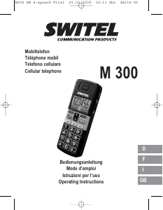 Mode d’emploi Switel M300 Téléphone portable