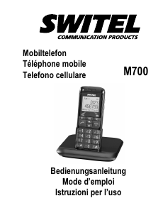 Mode d’emploi Switel M700 Téléphone portable