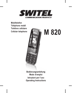Mode d’emploi Switel M820 Téléphone portable