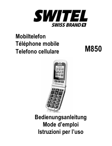 Mode d’emploi Switel M850 Téléphone portable