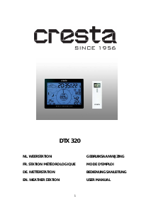 Handleiding Cresta DTX320 Weerstation