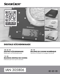 Manuale SilverCrest IAN 305806 Bilancia da cucina