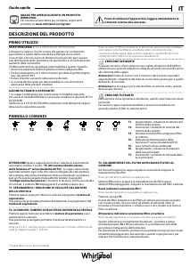 Manuale Whirlpool WVS 93F LT K Cappa da cucina