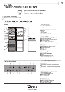 Mode d’emploi Whirlpool BSNF 9782 OX Réfrigérateur combiné